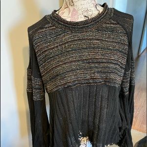 Altr’d State destructed flare sleeve sweater